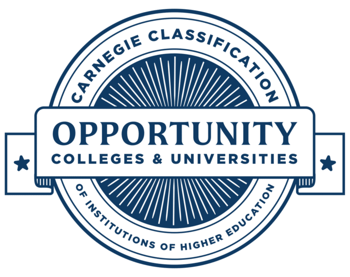 Digital badge for Opportunity College and Universities issued by Carnegie Classification